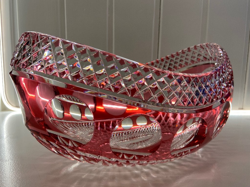 Zeer grote jardinière / coupe à noix  Val Saint Lambert !, Ophalen of Verzenden