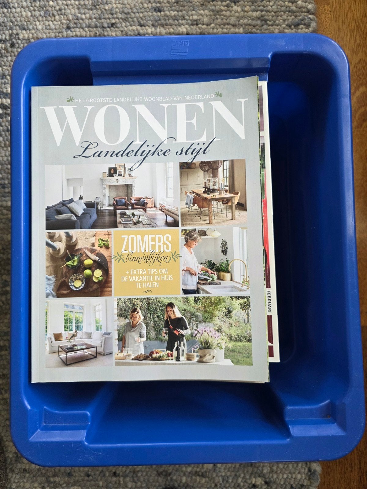 34 Woonbladen (vt wonen, Ariadnes at Home) inclusief kratje, Boeken, Tijdschriften en Kranten, Ophalen, Gelezen, Overige typen