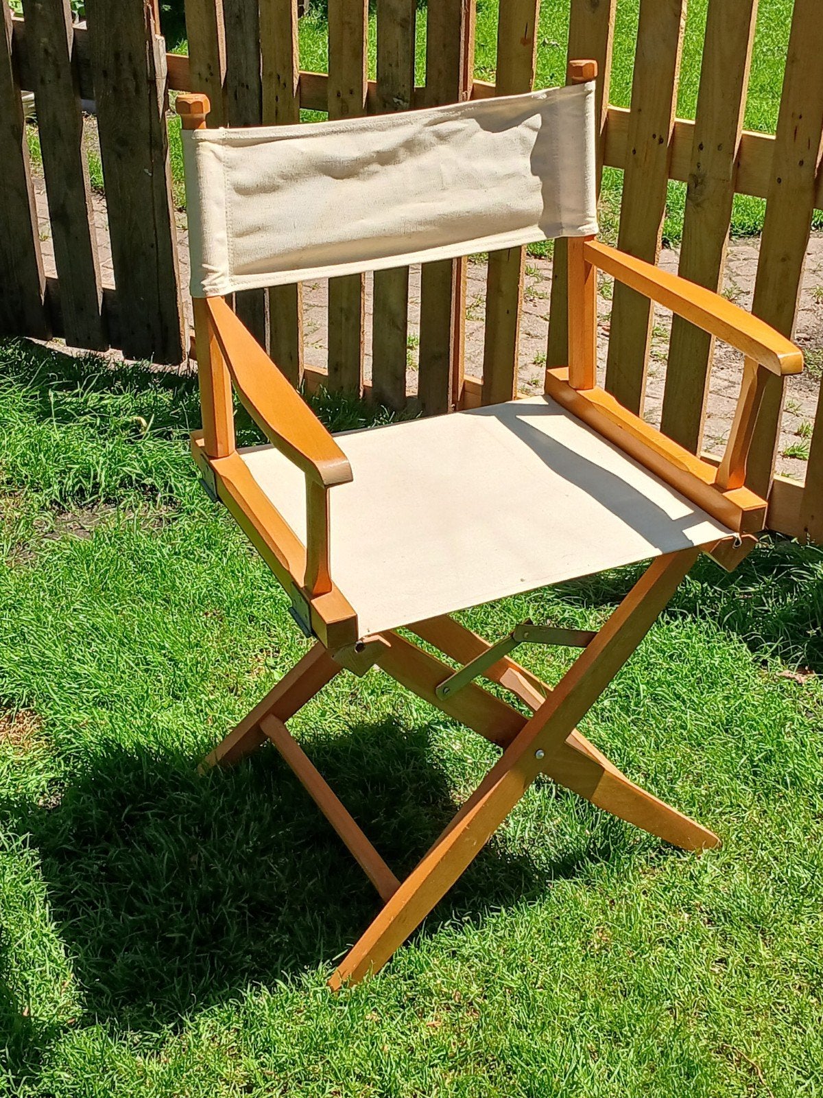 Regisseursstoel - Hout en Stof - Opvouwbaar, Gebruikt, Overige kleuren, Klassiek, Regisseur, Ophalen of Verzenden