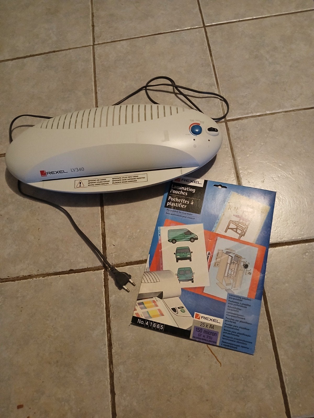Rexel LV340 A3 Laminator, Ophalen