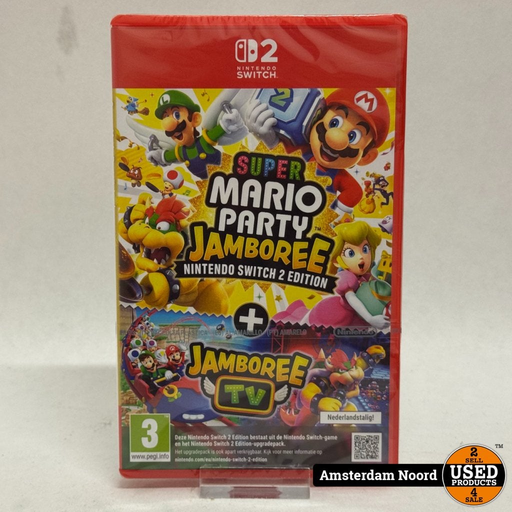 Nintendo Switch 2 Super Mario Party Jamboree + Jamboree TV, Nintendo, Gebruikt, Support@nintendo.com, 11-1 Hokotate-cho, Kamitoba, Minami-ku
Kyoto 601-8501
Japan