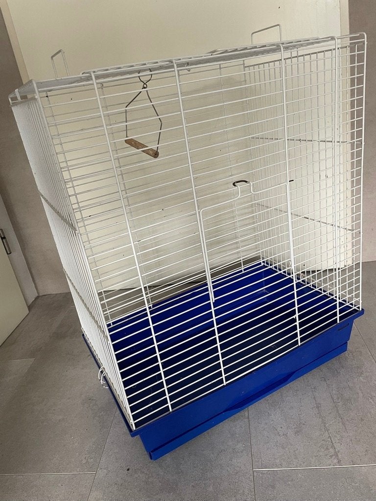 vogelkooi en toebehoeren, Ophalen, Gebruikt, Metaal, Vogelkooi