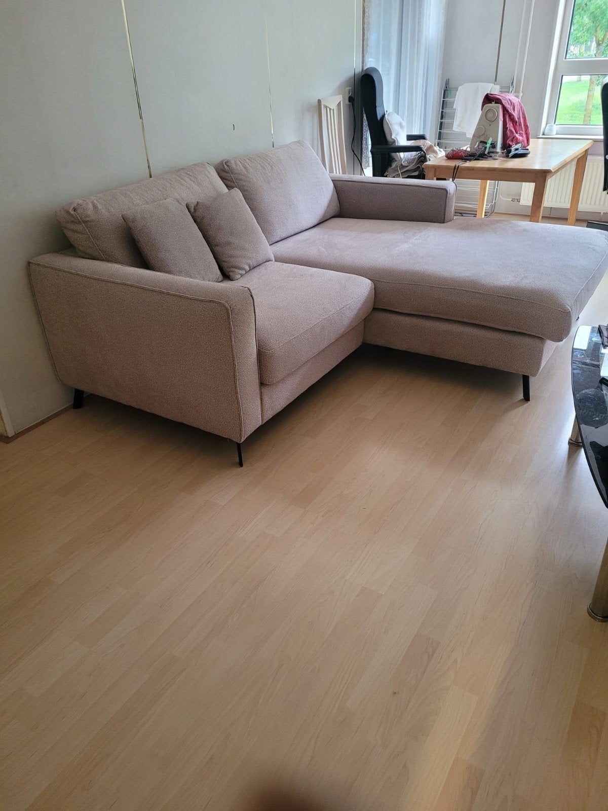Moderne Hoekbank met Longchair - 4 maanden oud, Ophalen, 250 tot 300 cm, 100 tot 125 cm, Hoekbank
