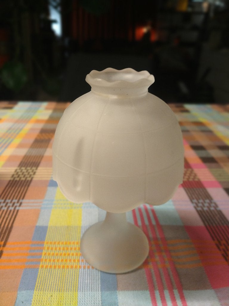 wit satin/frosted  Westmoreland Fairy Lamp ( feeenlamp ), Ophalen of Verzenden