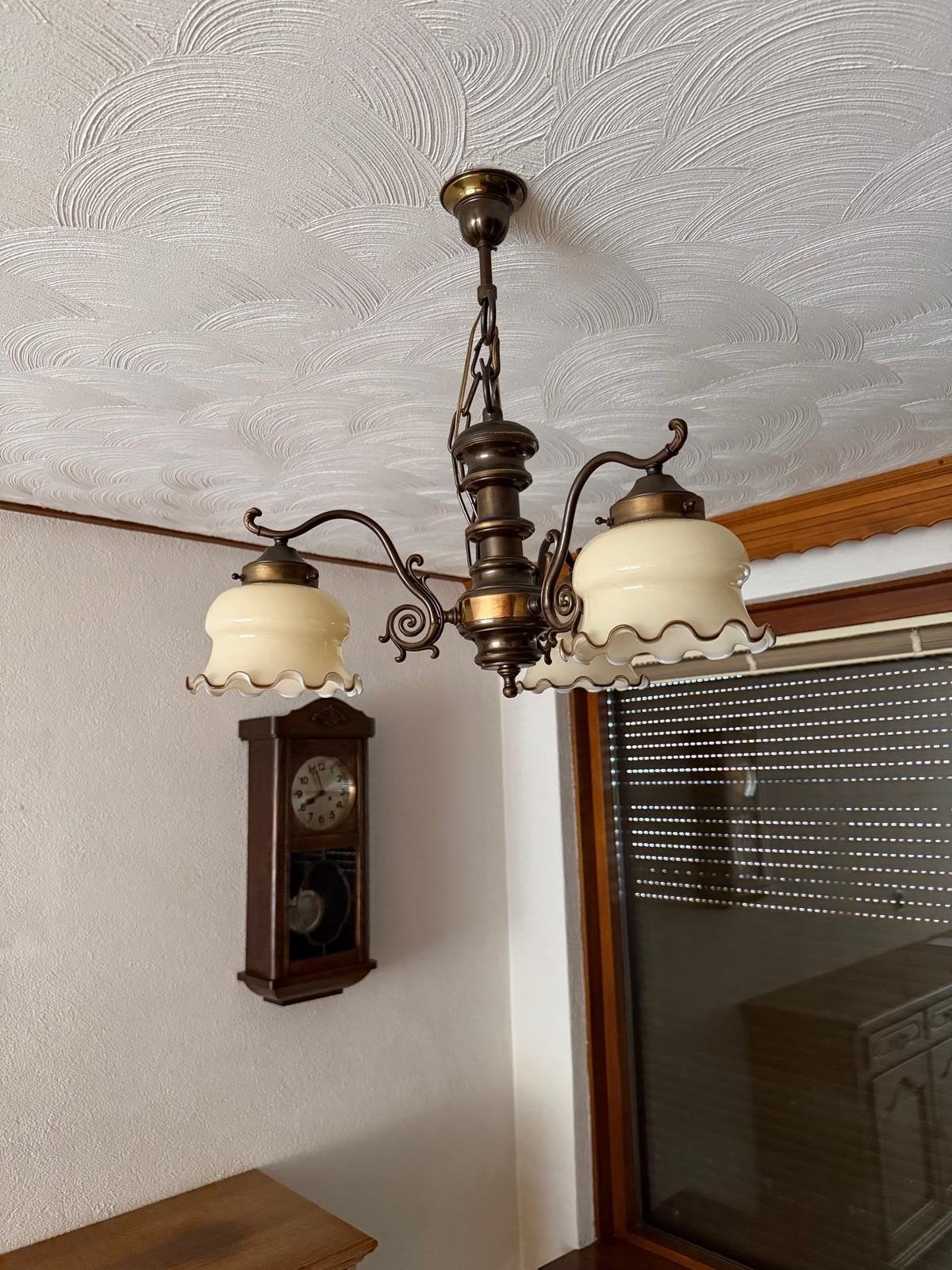 Antieke Lampenset: Eetkamer, Salontafel & Wandlamp, Antiek en Kunst, Ophalen