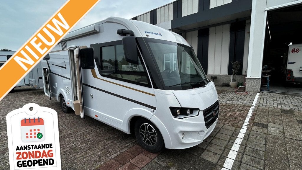 Eura Mobil Integra Line 720 EF Bovenkastjes i.pl.v. Hefbed, Caravans en Kamperen, Vloeistofverwarming, 7 tot 8 meter, Bedrijf