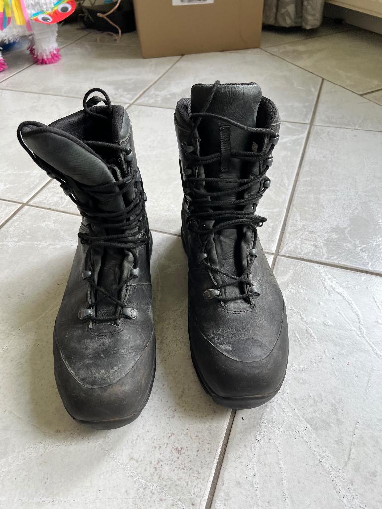 Gedragen paar HAIX Mondo legerschoenen maat 300M. 47, Verzenden, Gebruikt, Schoenen