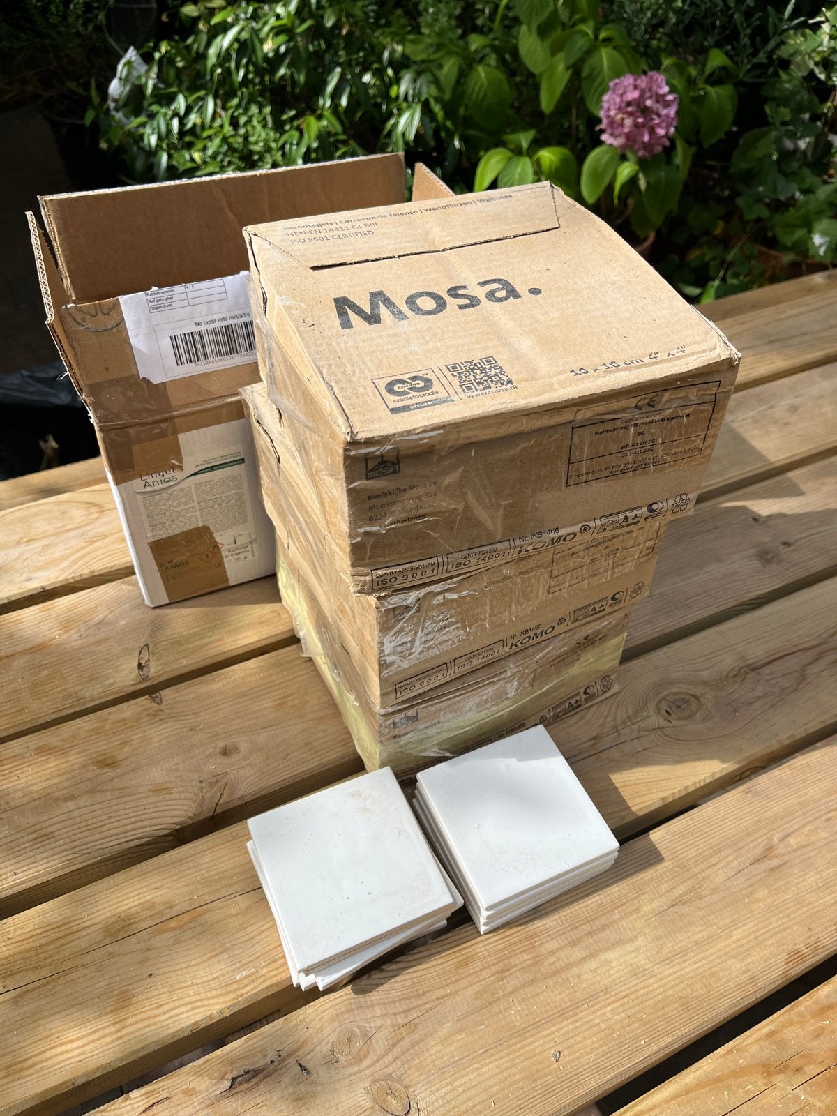 Mosa wandtegels wit 10x10 cm - Nieuw in doos, Ophalen, Nieuw, Minder dan 20 cm, Minder dan 5 m²