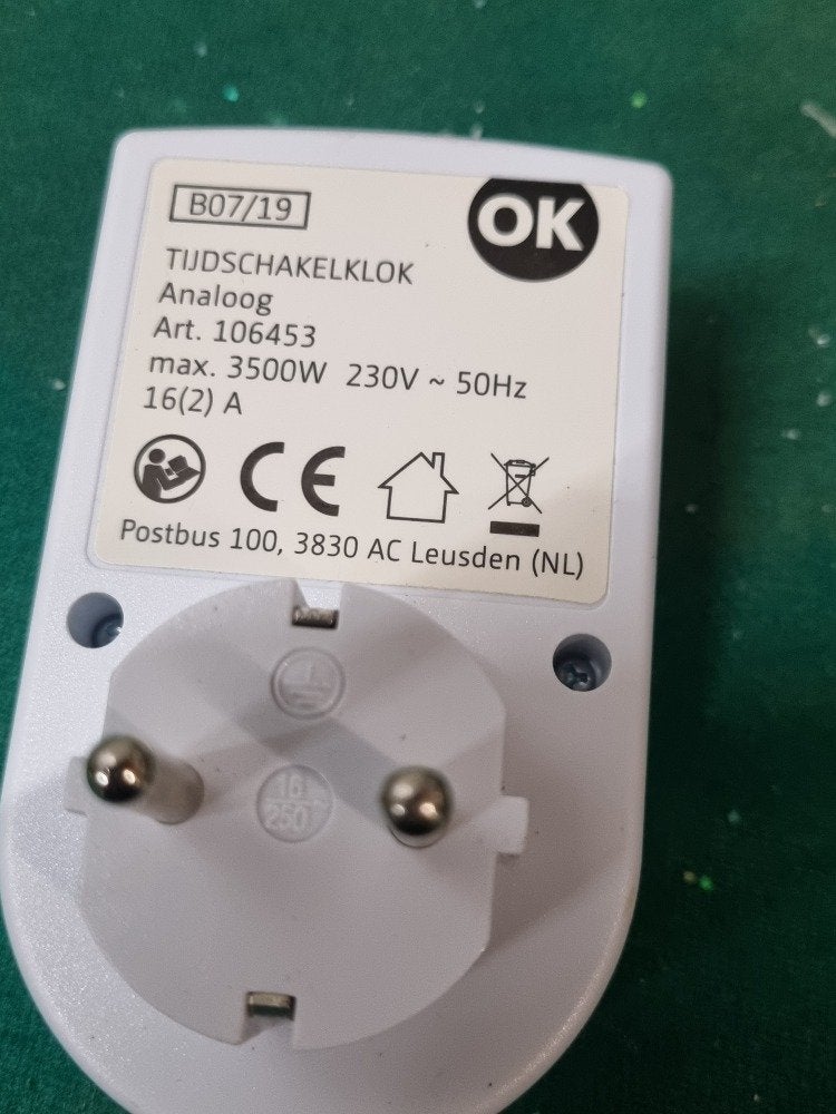 tijdschakelaar analoog, Ophalen of Verzenden, 'T Olde Gre-j, Info@toldegrej.nl, Endepoelstraat 20f Didam