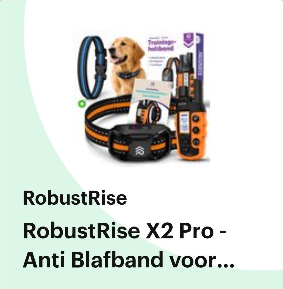 Trainingshalsband RobustRise X2 Pro, Ophalen of Verzenden, Zo goed als nieuw, Halsband