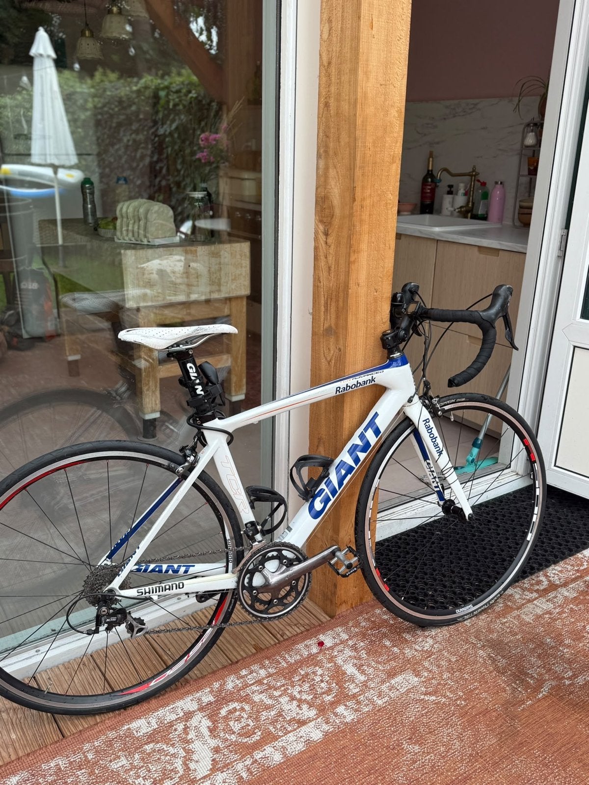 Giant Rabobank racefiets van carbon - Advanced  Technology, Ophalen, 28 inch, Gebruikt, Carbon