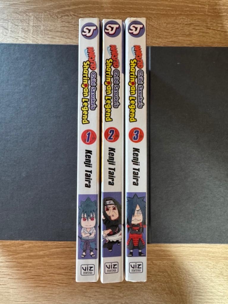 Naruto Chibi Sasuke's Sharingan Legend manga compleet, Complete serie of reeks, Verzenden, Gelezen, Japan (Manga)