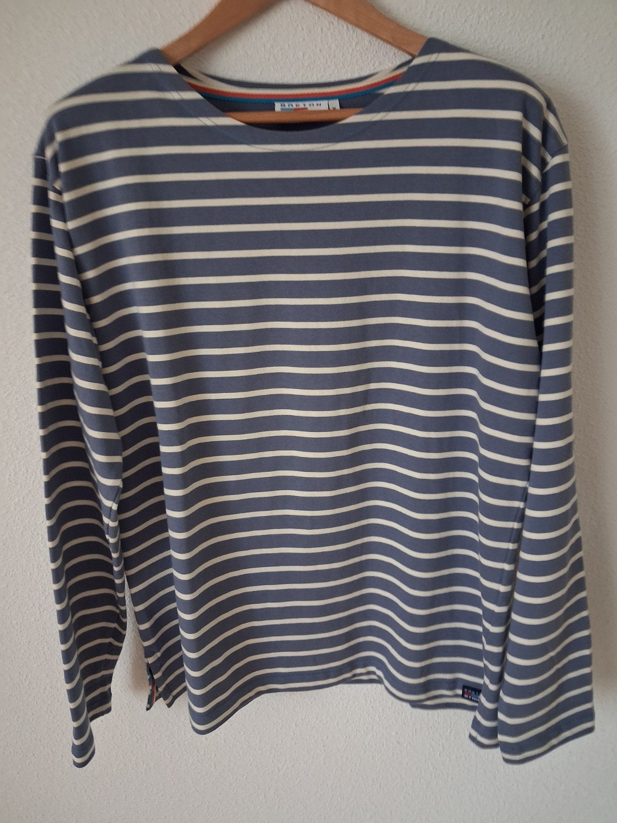 T SHIRT MET LANGEMOUW MAAT XL BRETONSE BLAUWE JEANS STREEP., Kleding | Dames, Blauw, Maat 46/48 (XL) of groter, Nieuw, Ophalen of Verzenden