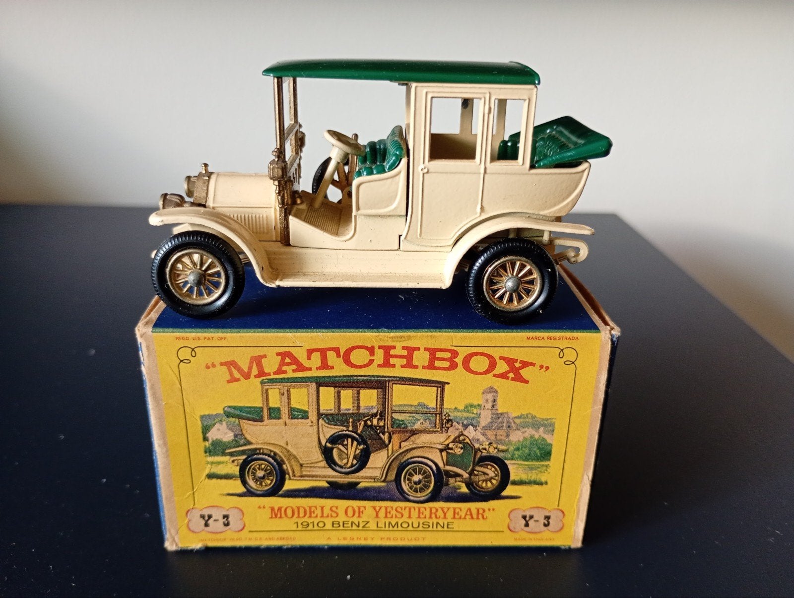 Matchbox Models of Yesteryear Y-3 1910 Benz Limousine, Ophalen of Verzenden, Zo goed als nieuw, Auto, Matchbox