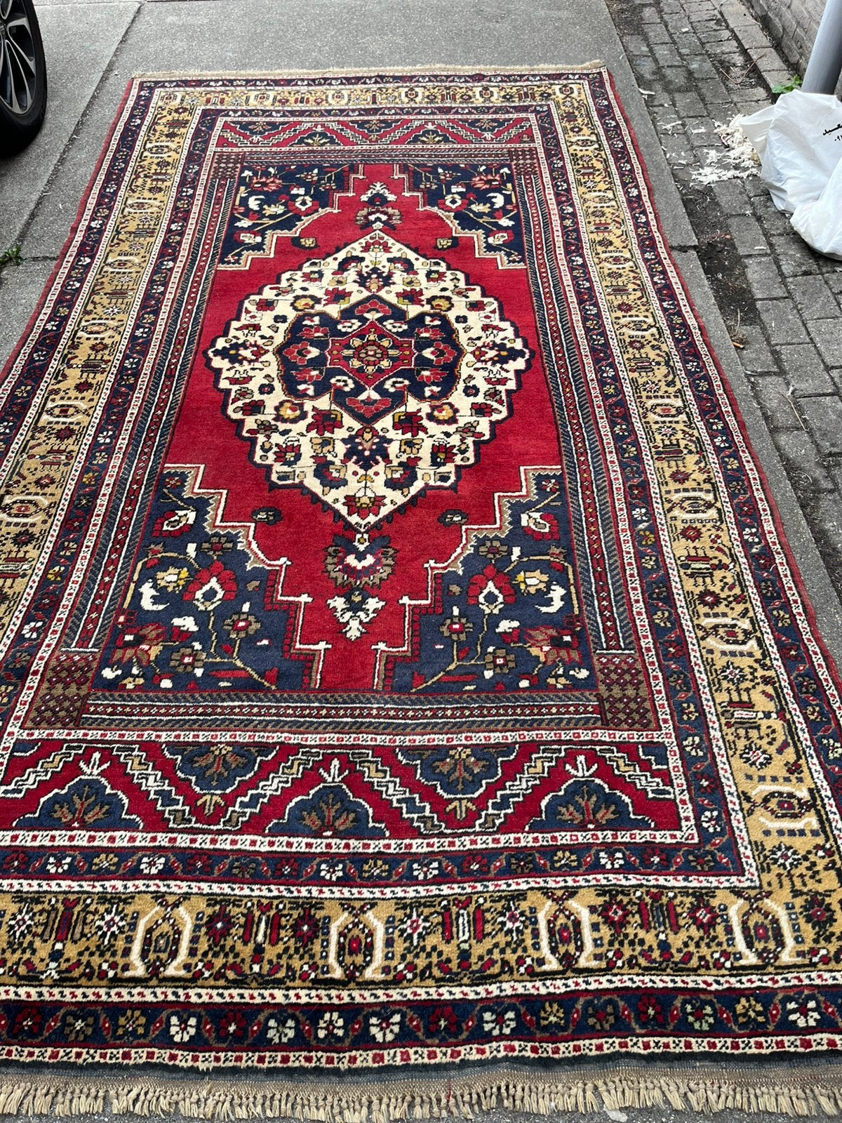 Handgemaakt tapijt uit Turkije 327x175, Ophalen, Gebruikt, 150 tot 200 cm, 200 cm of meer