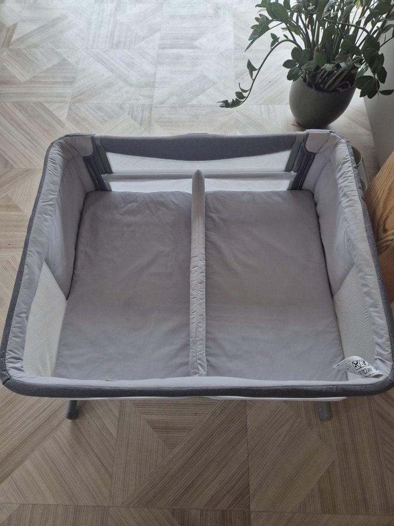 Chicco Next2Me Twins Co-sleeper - Magnet Grey, Ophalen, Zo goed als nieuw, Wieg