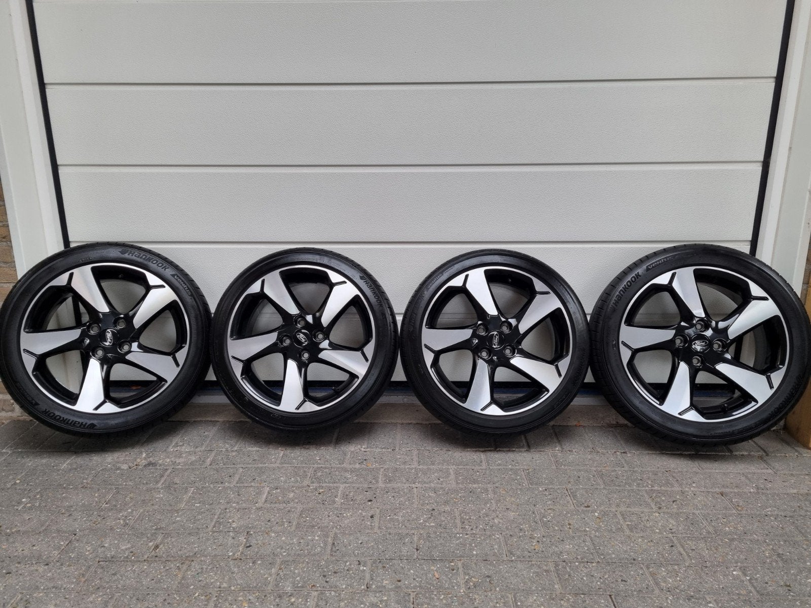 17 inch Ford Fiesta velgen met zomerbanden, Ophalen, Gebruikt, Banden en Velgen, 17 inch