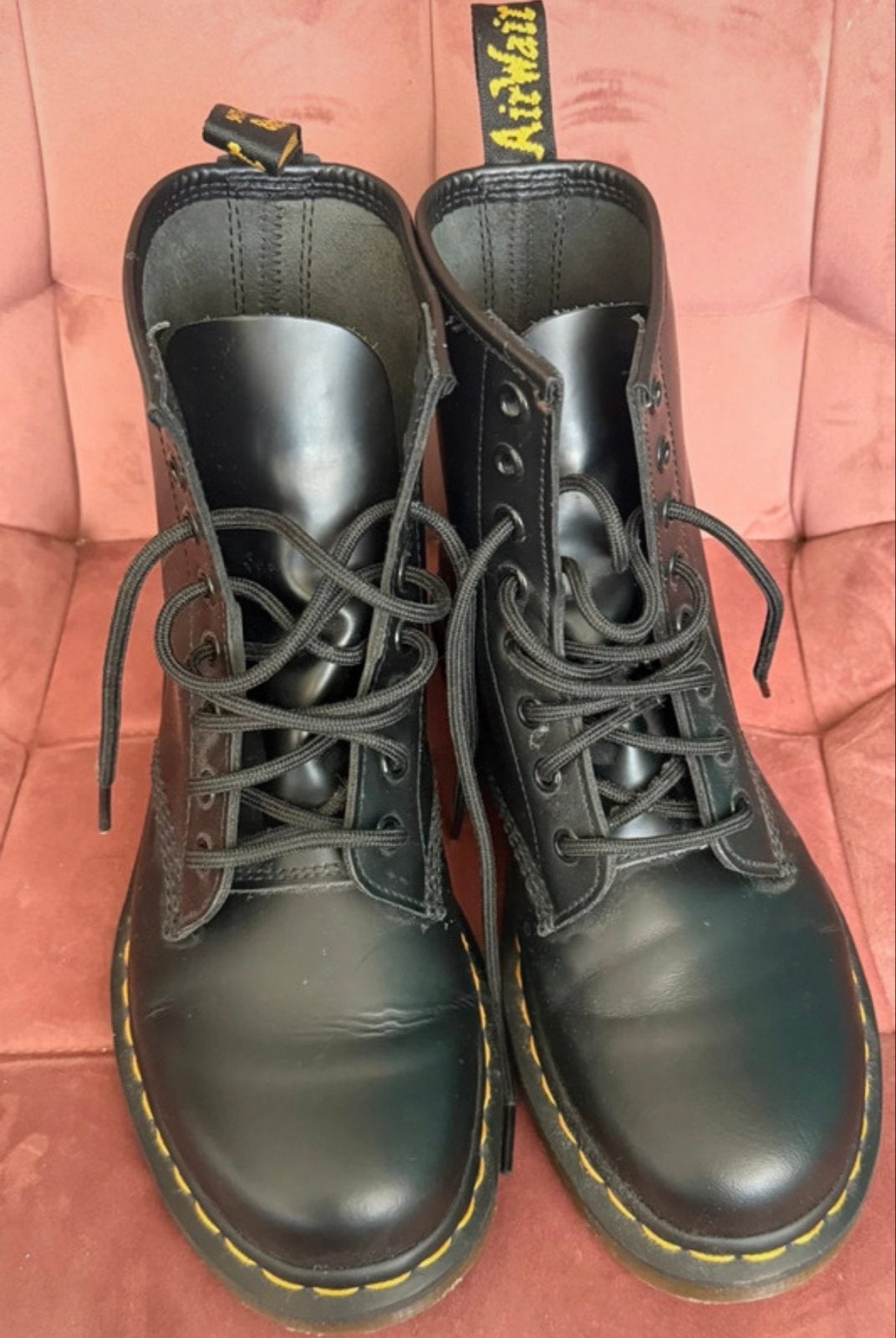 Dr. Martens 1460 Zwarte Leren Laarzen - Maat 38, Kleding | Dames, Schoenen, Ophalen, Zo goed als nieuw, Zwart, Lage of Enkellaarzen