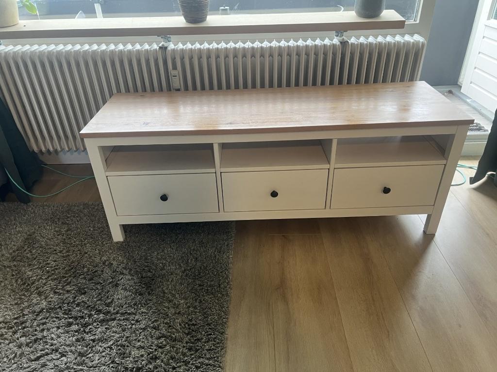 BRIMNES IKEA TV Meubel 3 lades, Ophalen, 100 tot 150 cm, Zo goed als nieuw, Minder dan 100 cm