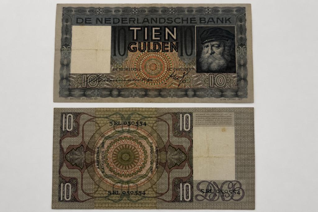 10 Gulden Rembrandt uit 1949, Postzegels en Munten, Bankbiljetten | Nederland, Ophalen of Verzenden, 10 gulden