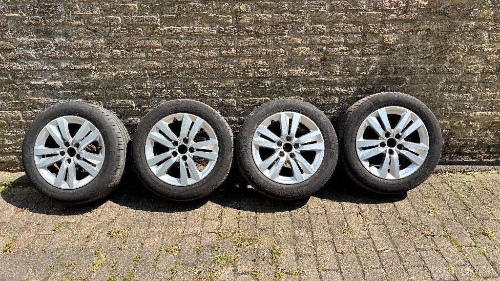 205/55R16 velgen met Michelin band van Peugeot 308, Ophalen, Gebruikt, 16 inch, Banden en Velgen