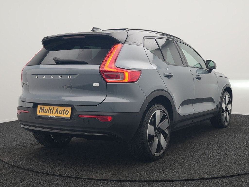 Volvo XC40 Recharge Twin Ultimate 78 kWh 408pk | Panodak | A, Auto's, Volvo, Automaat, Zwart, Leder en Stof, Vierwielaandrijving