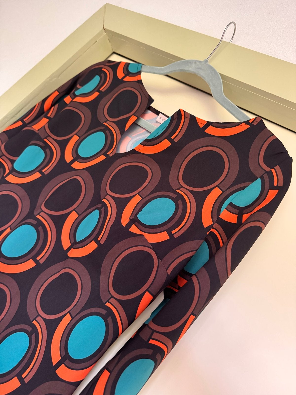 Studio Anneloes Top met Grafische Print - Maat M, Maat 38/40 (M), Bruin, Verzenden, Zo goed als nieuw