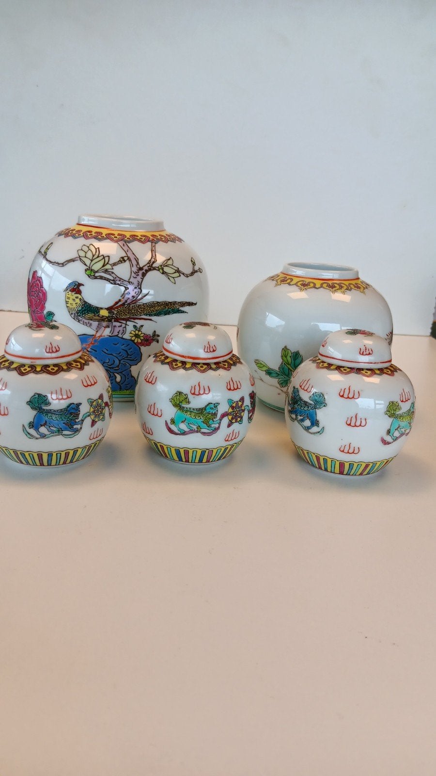 Chinese potten voor gember en kruiden
2 Chinese gemberpotten, Antiek en Kunst, Ophalen of Verzenden
