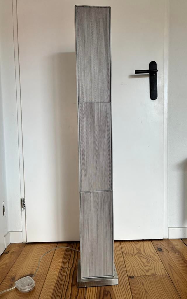 Vloerlamp (Gamma, model Elisabeth) grijs, Huis en Inrichting, Lampen | Vloerlampen, Ophalen, Zo goed als nieuw, 150 tot 200 cm