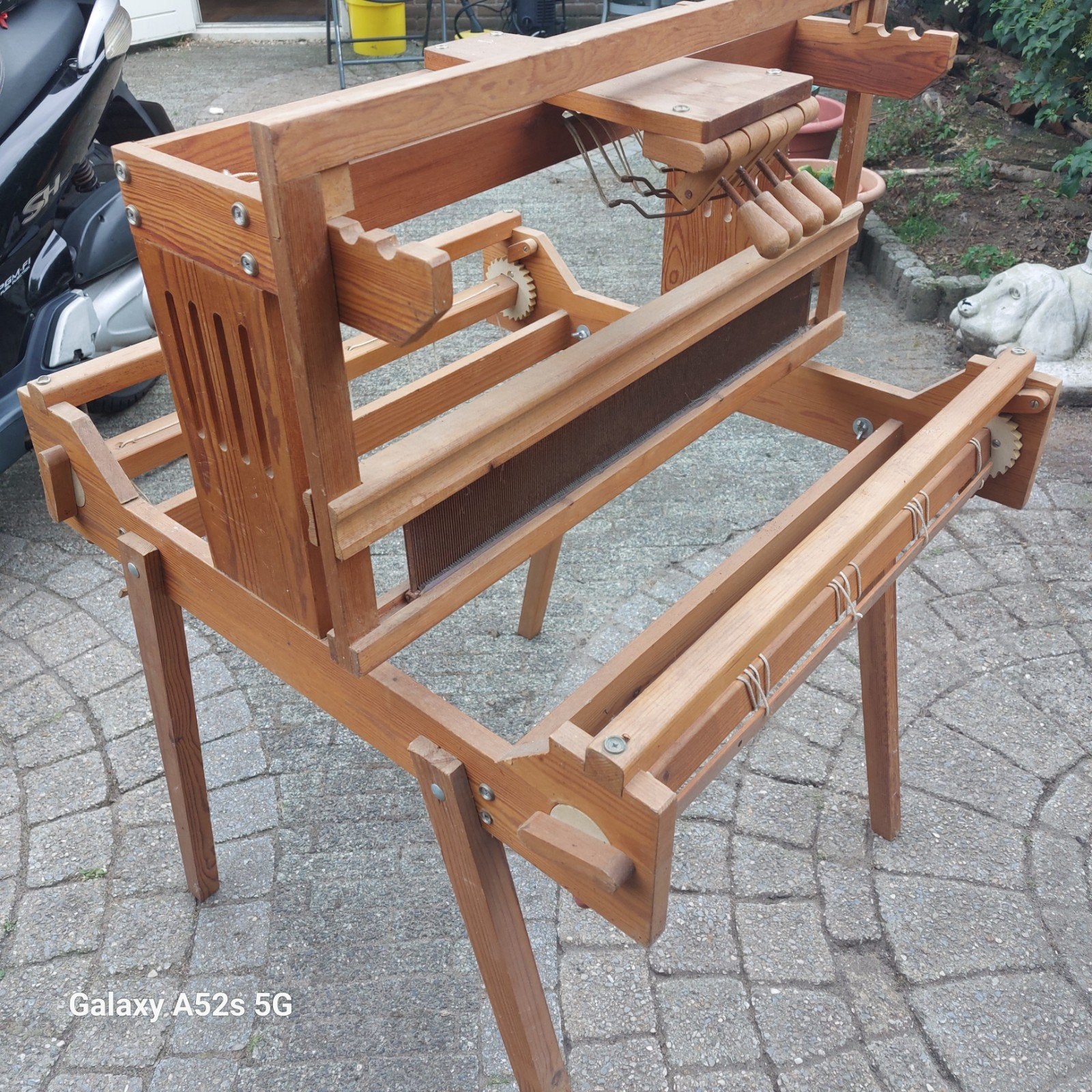 Houten Weefgetouw - Ambachtelijk Handwerk, Ophalen, Gebruikt, Overige typen