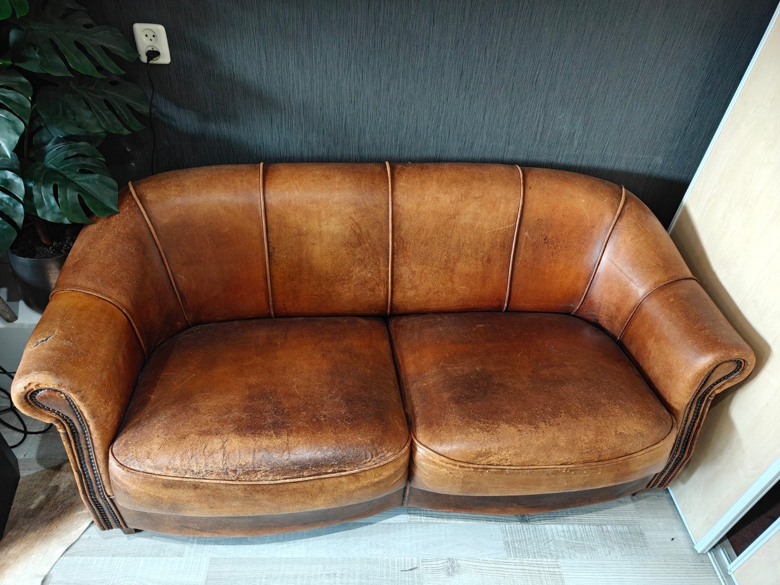 Joris sofa schapenleer, Ophalen, Gebruikt, 150 tot 200 cm, Tweepersoons