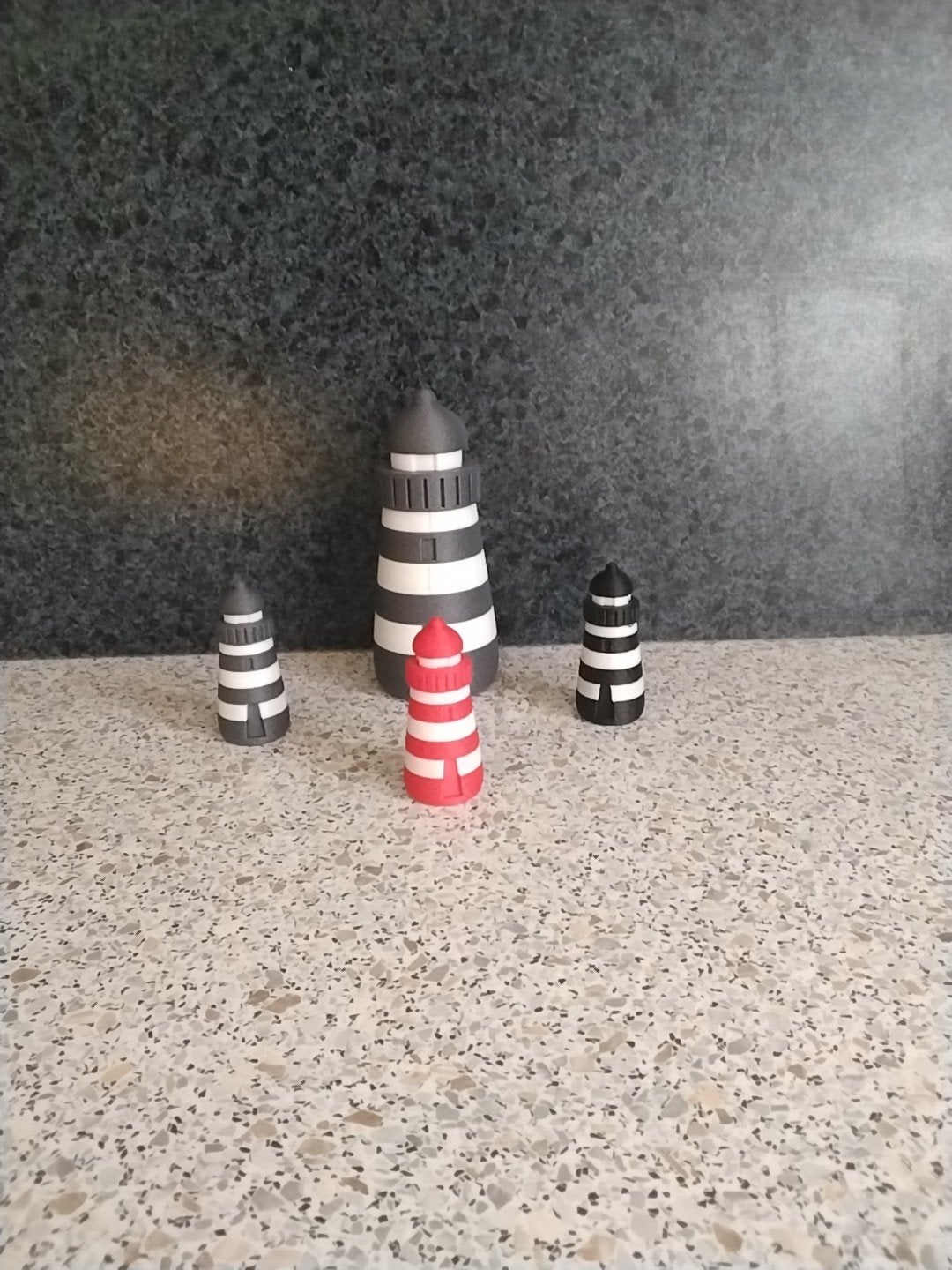3D Geprinte Vuurtorens - Klein, Groot of als Set, Ophalen of Verzenden