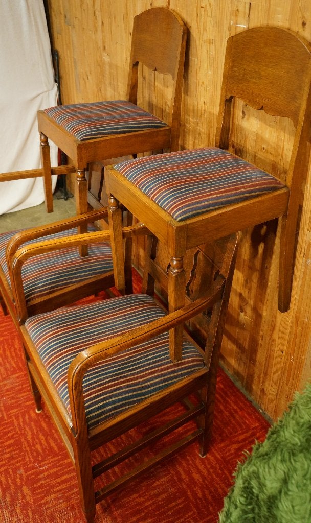 Antiek Dutch Design Eetkamerstoelen Vintage Art Deco stoelen, Antiek en Kunst, Ophalen