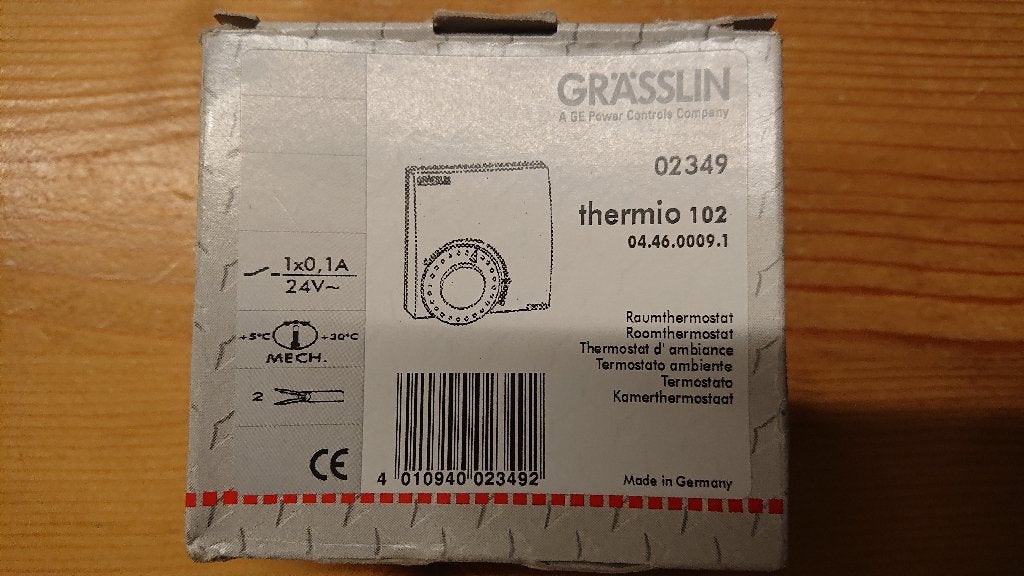 Thermostaat Grässlin (sterkstroom en nagelnieuw), Ophalen of Verzenden, Nieuw