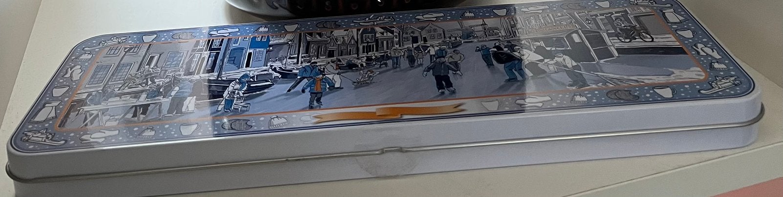 •Stroopwafel blik - 30x10x3cm, Ophalen of Verzenden, Zo goed als nieuw, Overige