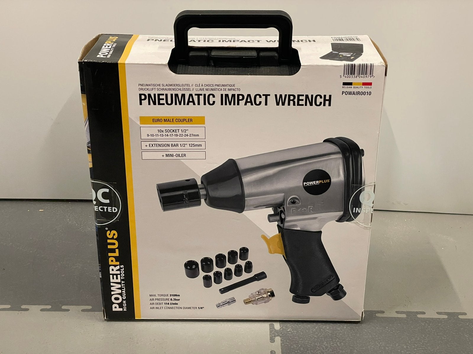 Nieuw Powerplus POWAIR0010, een pneumatische slagmoersleutel, Ophalen of Verzenden, Nieuw