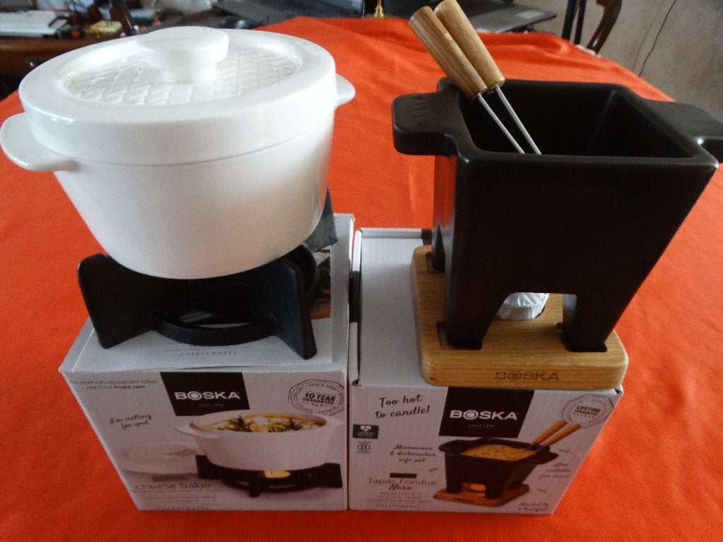 Boska cheese baker en tapas fondue set, Ophalen of Verzenden, Zo goed als nieuw, Waxinelicht, Fondueset