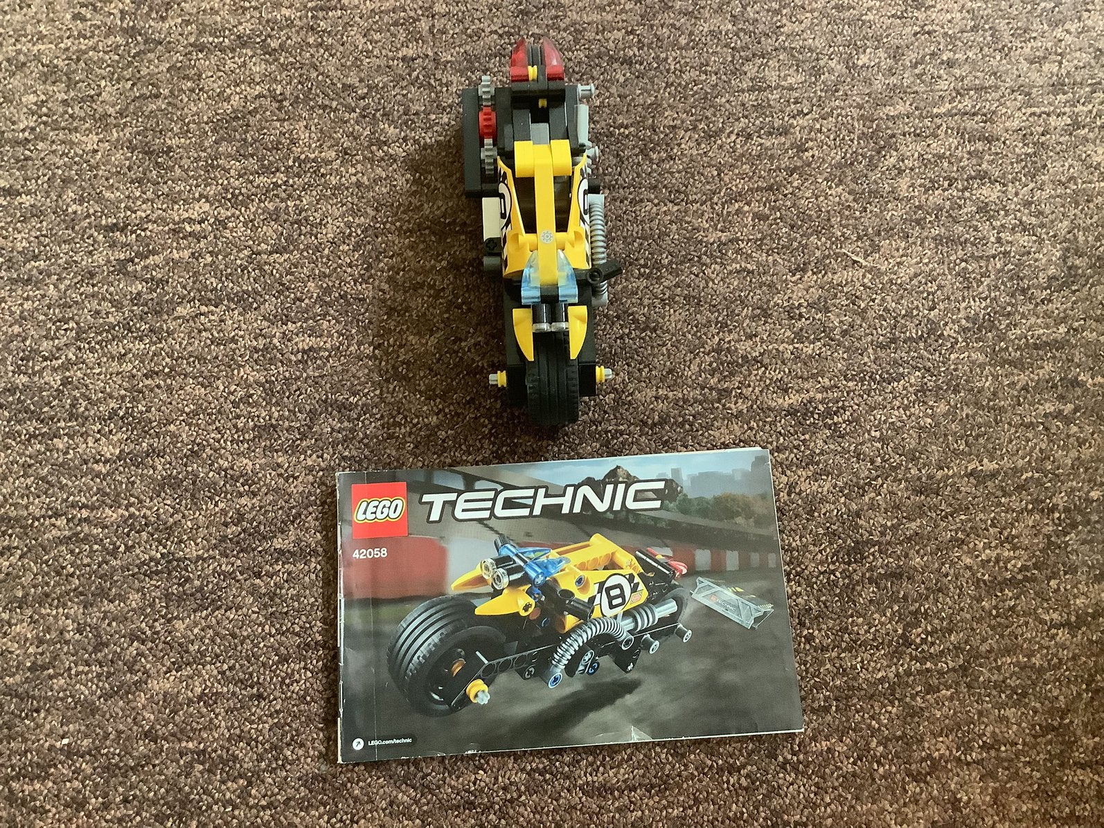 42058 Lego Technic pullback motor, Lego, Ophalen of Verzenden, Zo goed als nieuw, Technic