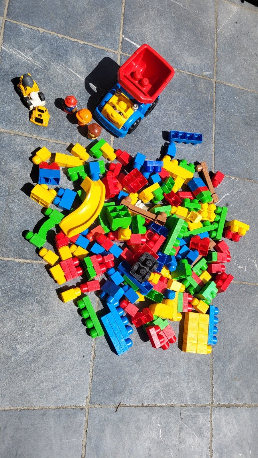 Mega Bloks bouw set +Mega Bloks auto, Ophalen of Verzenden, Gebruikt, Megabloks