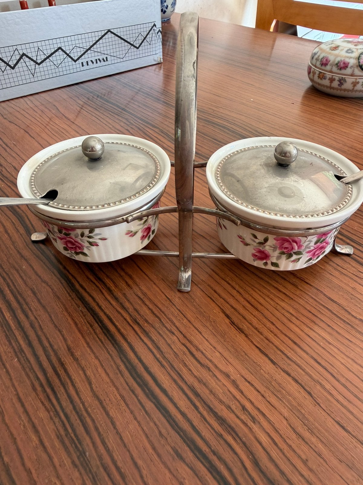 Vintage Royal Warwick Staffordshire serveerset – Engeland, Ophalen of Verzenden