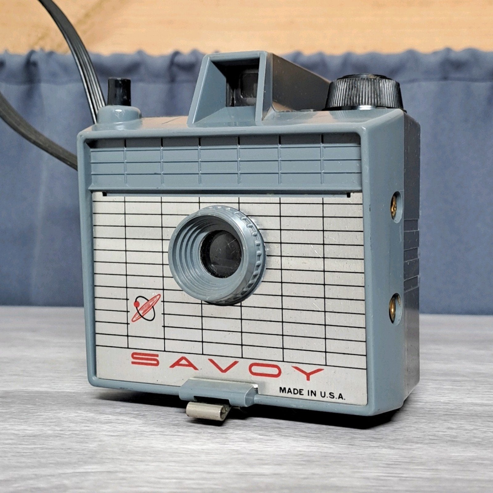 Imperial Savoy 620 Boxcamera – Grijs/Turquoise (Jaren '50), Ophalen of Verzenden, Gebruikt, Compact, Overige Merken