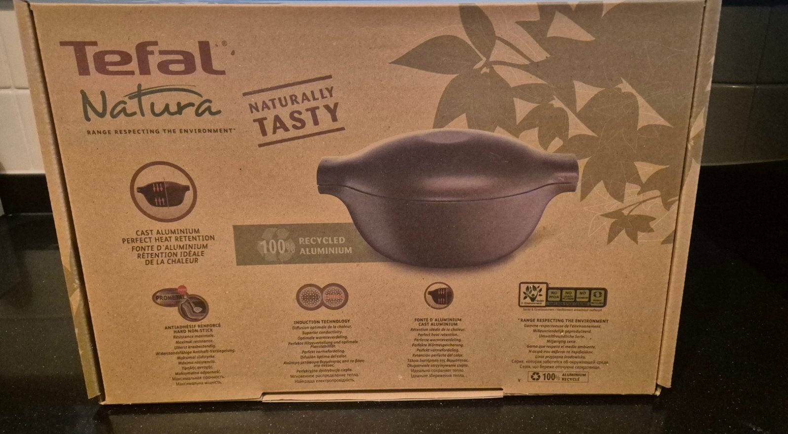 Nieuwe Tefal Natura Braadpan - 100% gerecycled aluminium, Huis en Inrichting, Keuken | Potten en Pannen, Tefal, Braadpan, Ophalen of Verzenden