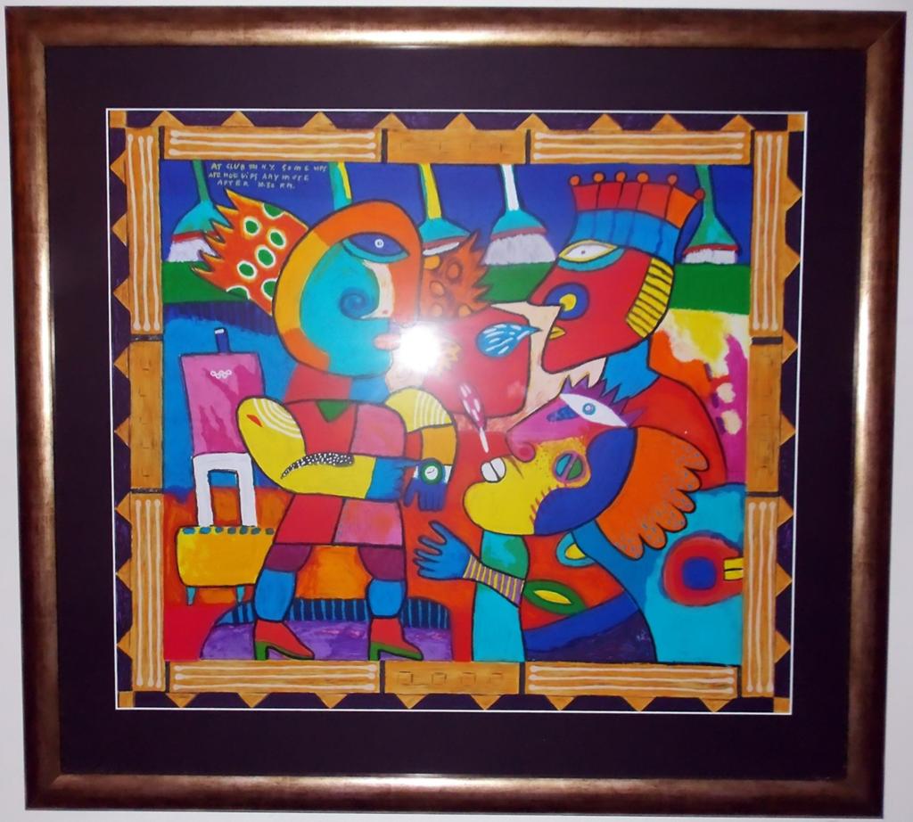 Clemens Briels At the club 501 NY, 120x120, Antiek en Kunst, Ophalen