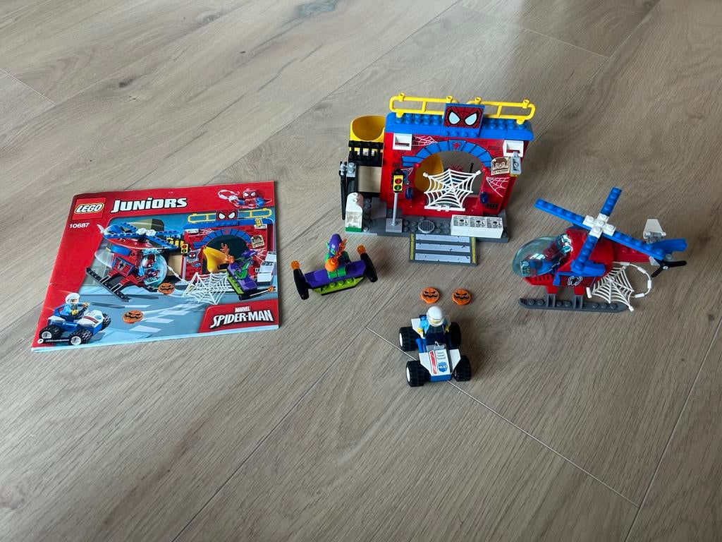 Lego Juniors Spider-Man: Spider-Helikopter Redding (10687), Compleet, Overige thema's, Lego, Ophalen of Verzenden