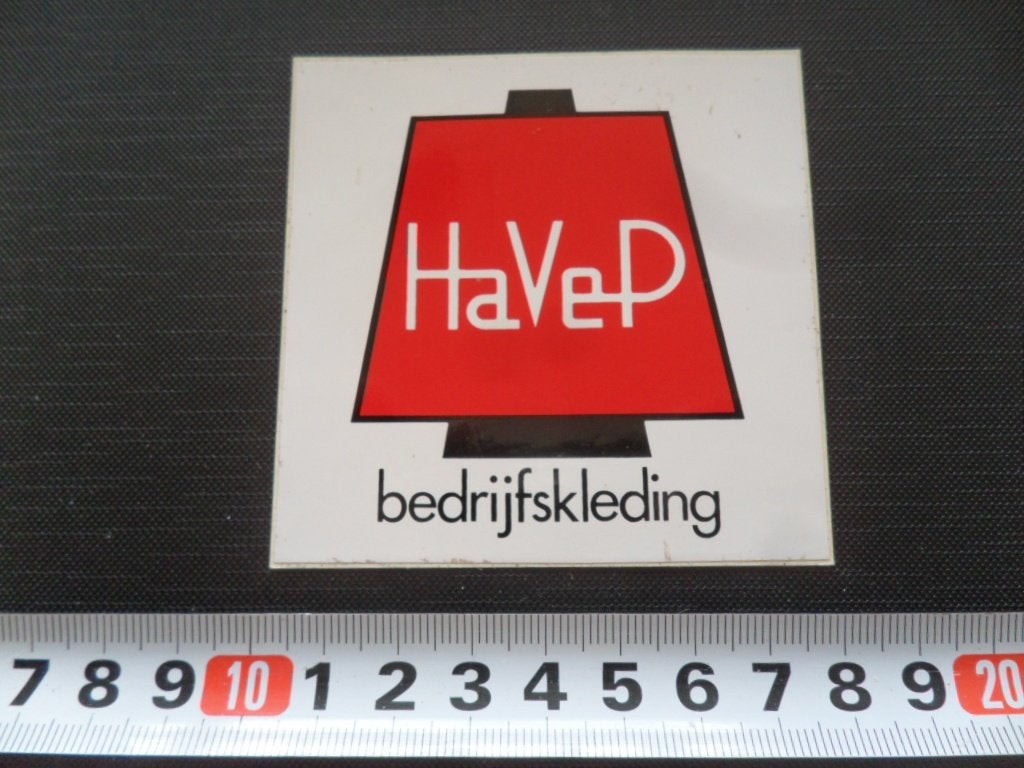 sticker HaVeP bedrijfskleding, Ophalen, Zo goed als nieuw