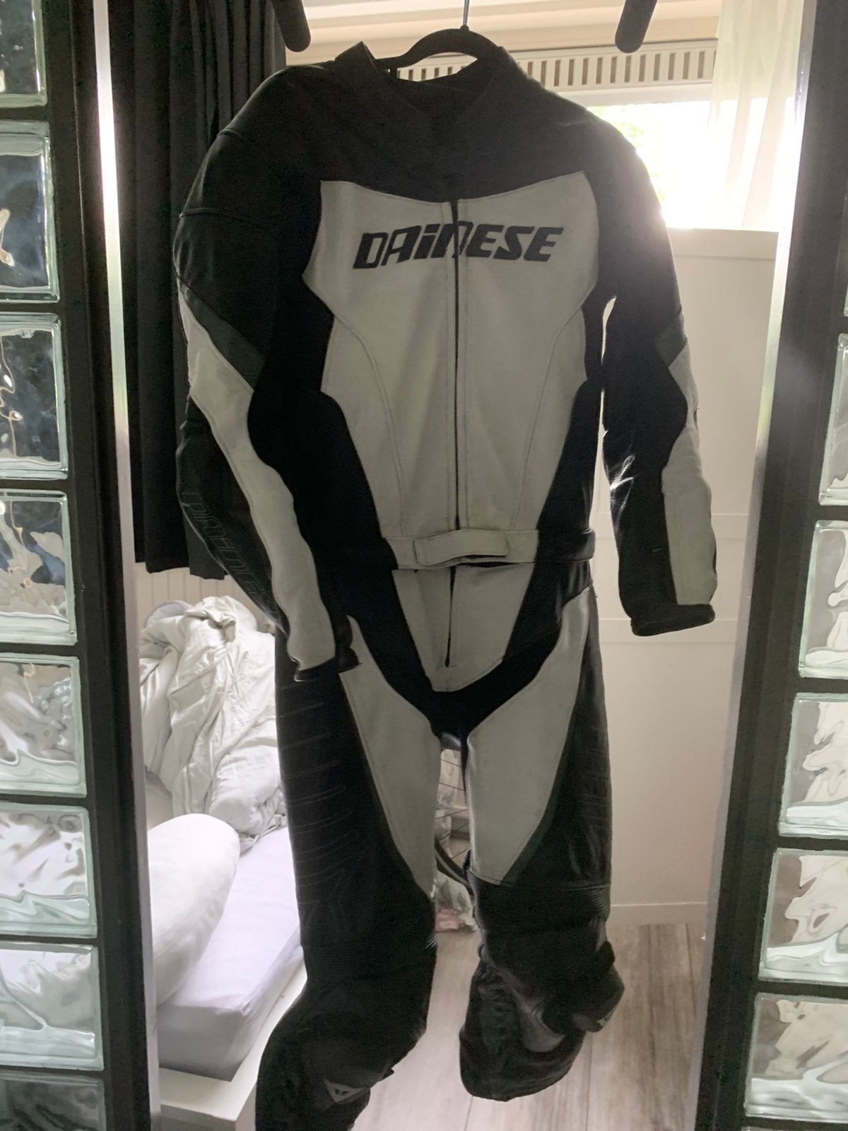 Dainese leren motorpak jas en broek 54, Ophalen, Tweedehands, Combipak