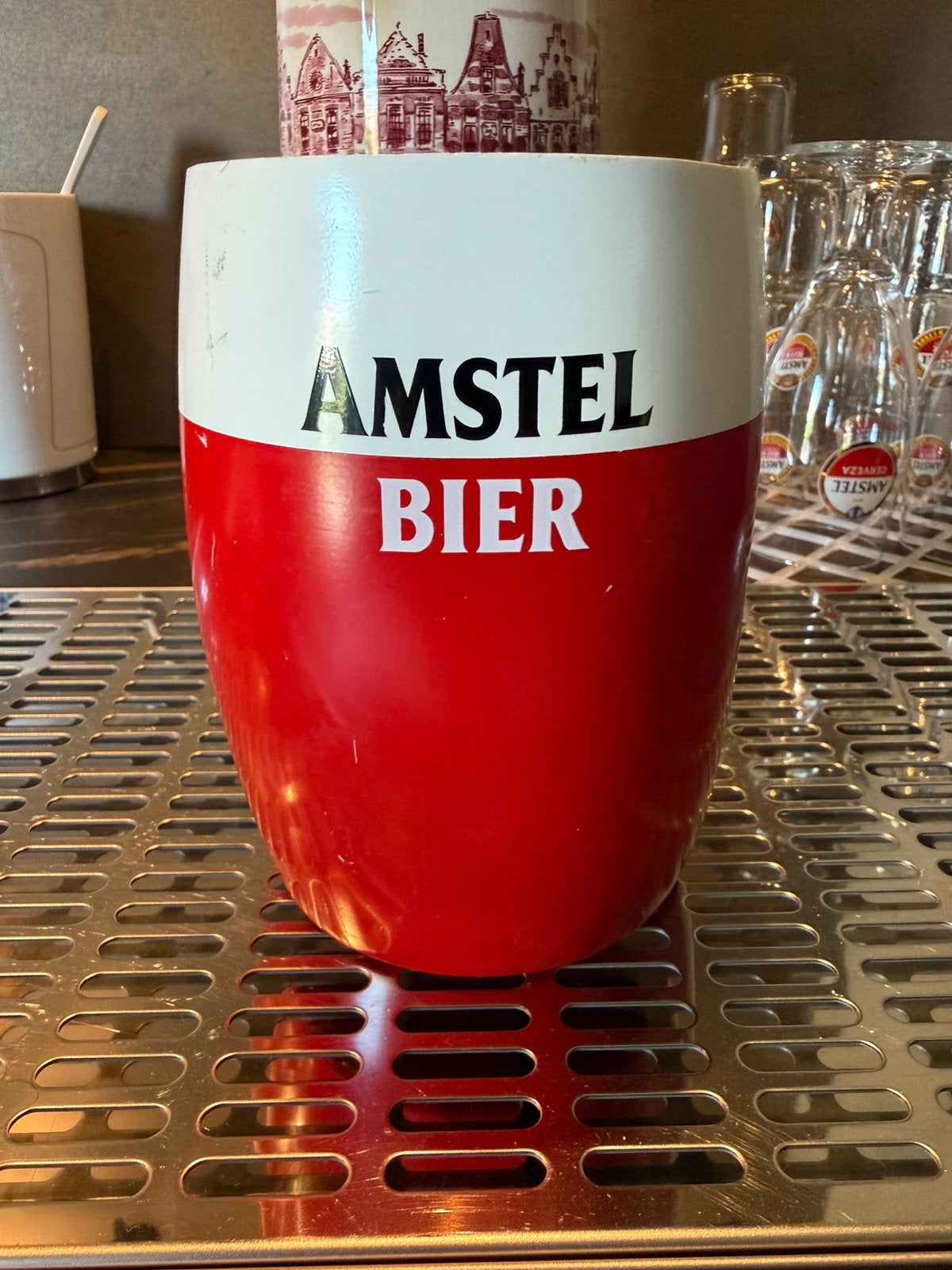Amstel bier afschuimhouder, Ophalen of Verzenden, Zo goed als nieuw, Overige typen, Amstel