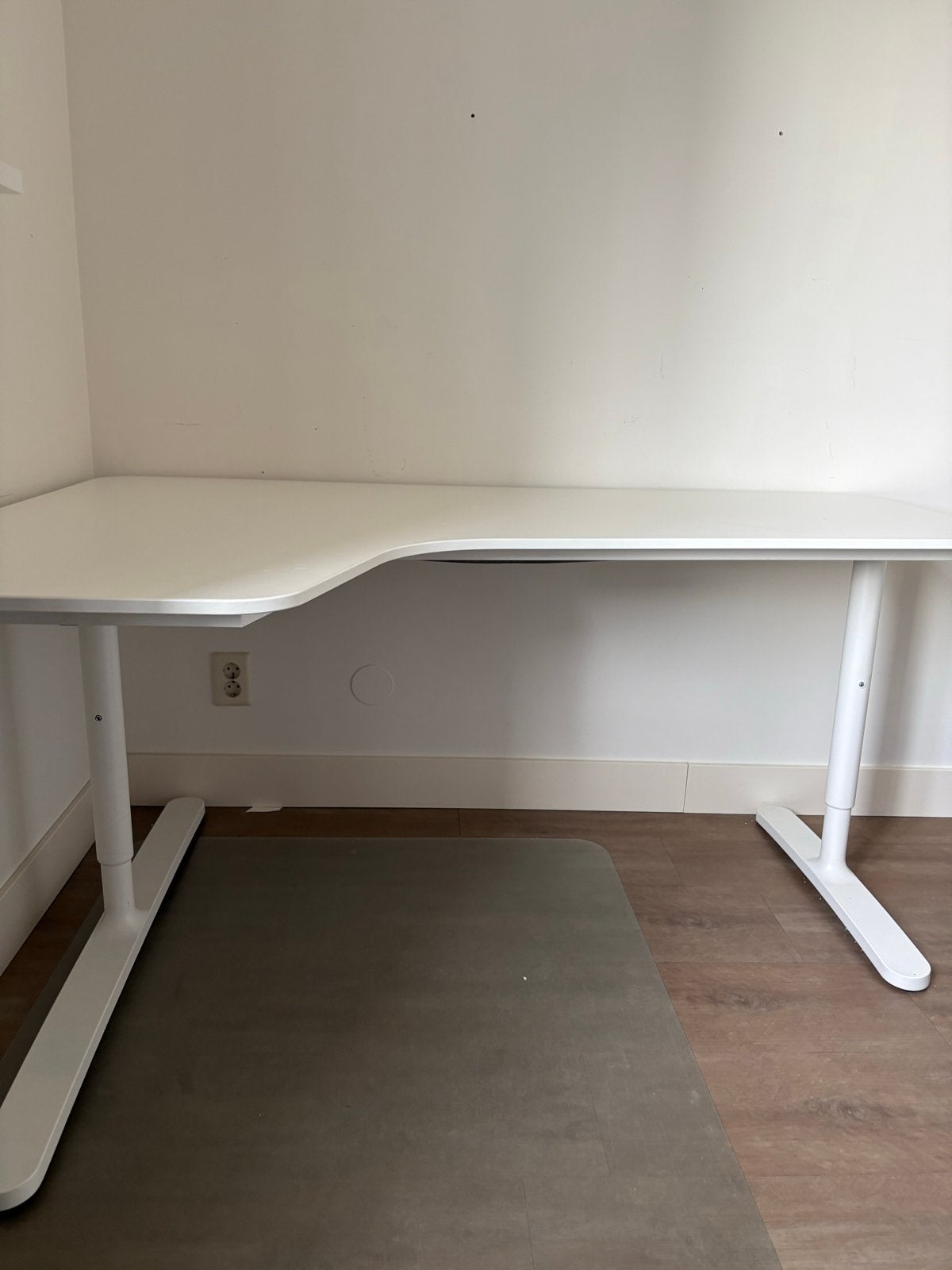 IKEA Bekant hoekbureau, wit,, Huis en Inrichting, Ophalen, Gebruikt