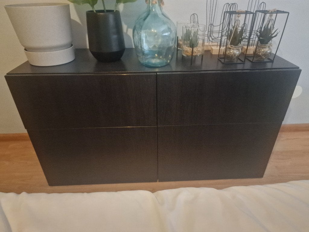 ** kast zwart ikea dressoir te koop **, Ophalen, Gebruikt, 100 tot 150 cm, 25 tot 50 cm