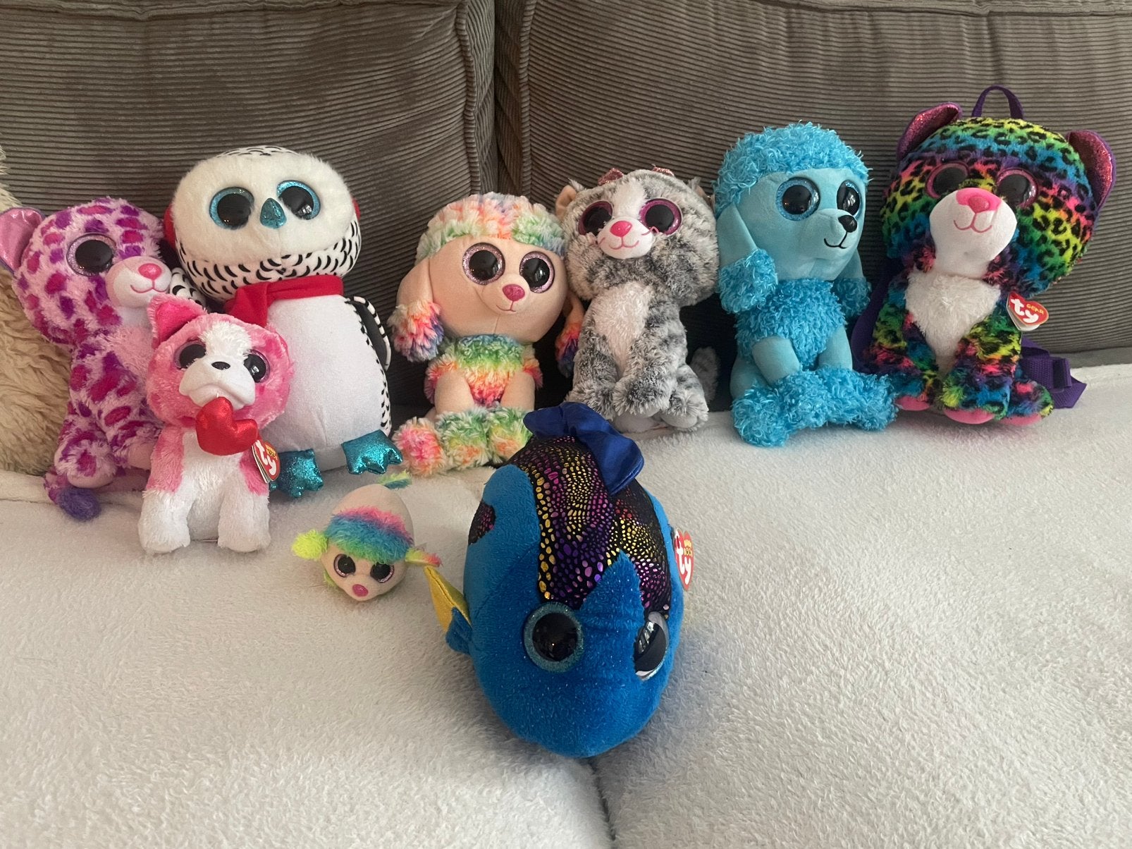 Ty beanie Boos 9 stuks, Ophalen, Zo goed als nieuw, Overige typen
